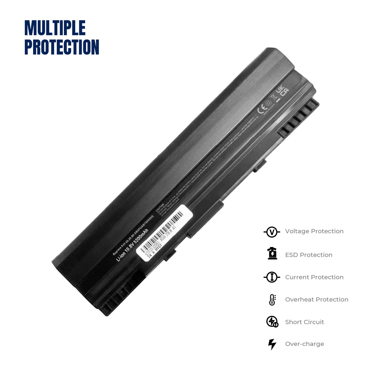 KELESY Batería de A32-UL20 para ordenador portátil ASUS, pieza para ASUS eee pc 1201t 1201HA 1201N 1201T UL20 UL20A UL20F