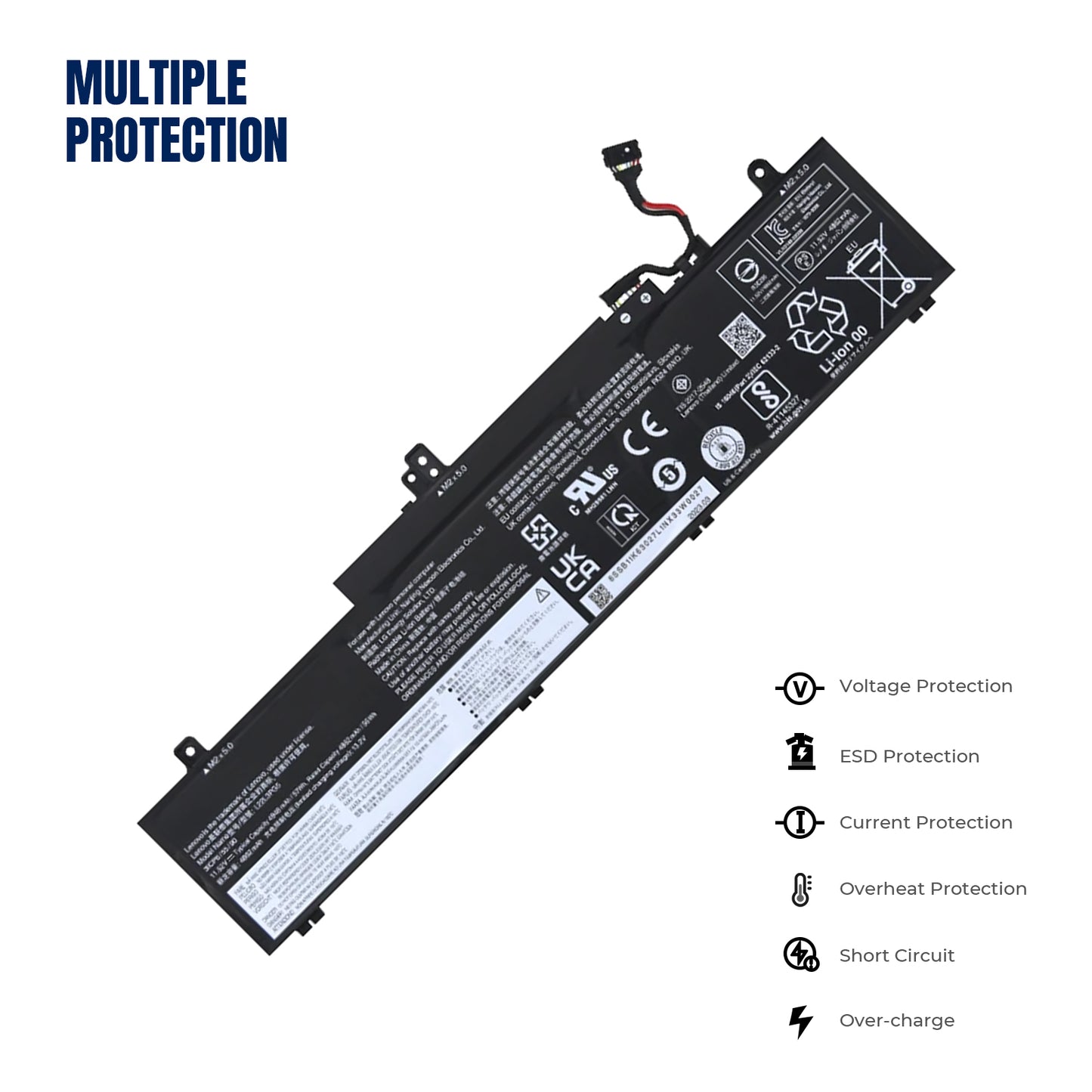 KELESY L22L3PG5 L22B3PG5 L22C3PG5 L22D3PG5 L22M3PG5 Laptop-Akku für Lenovo ThinkPad E14 G5 E16 Gen 1 11,52 V 4948 mAh 57 Wh