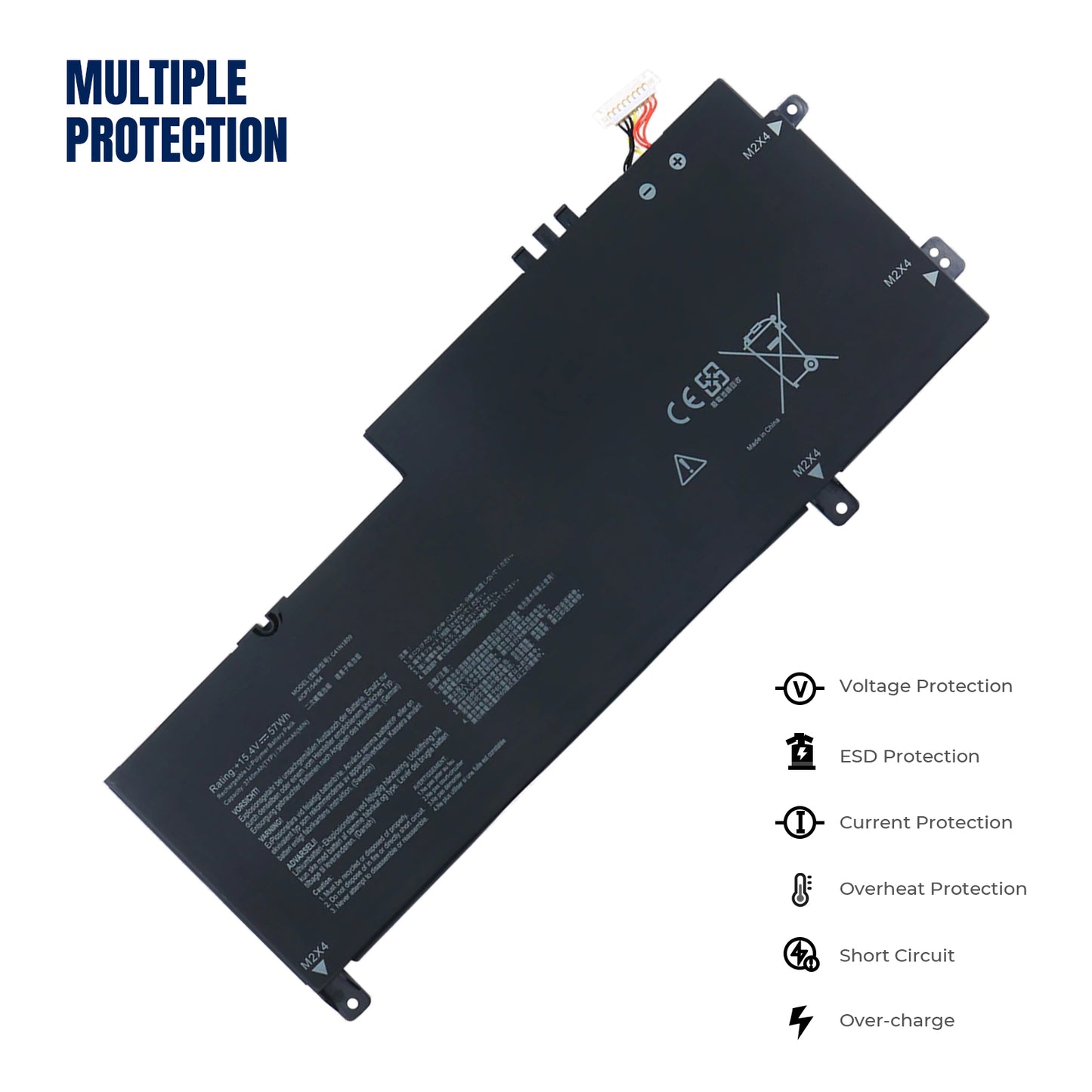 KELESY 15.4V 57WH C41N1809 Laptop Battery For ASUS Zenbook Flip 15 UX562 UX562FD UX562FN Q536FD Notebook 0B200-03070000 New