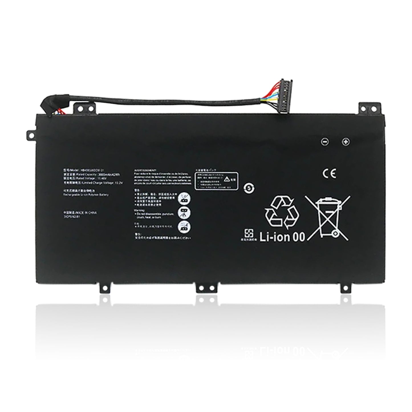 KELESY Batería de ordenador portátil para Huawei Matebook 13, HB4593J6ECW-31, WRTB-WFH9L, WRTB-WFH9F, 11,46 V, 3665mAh, 42WH