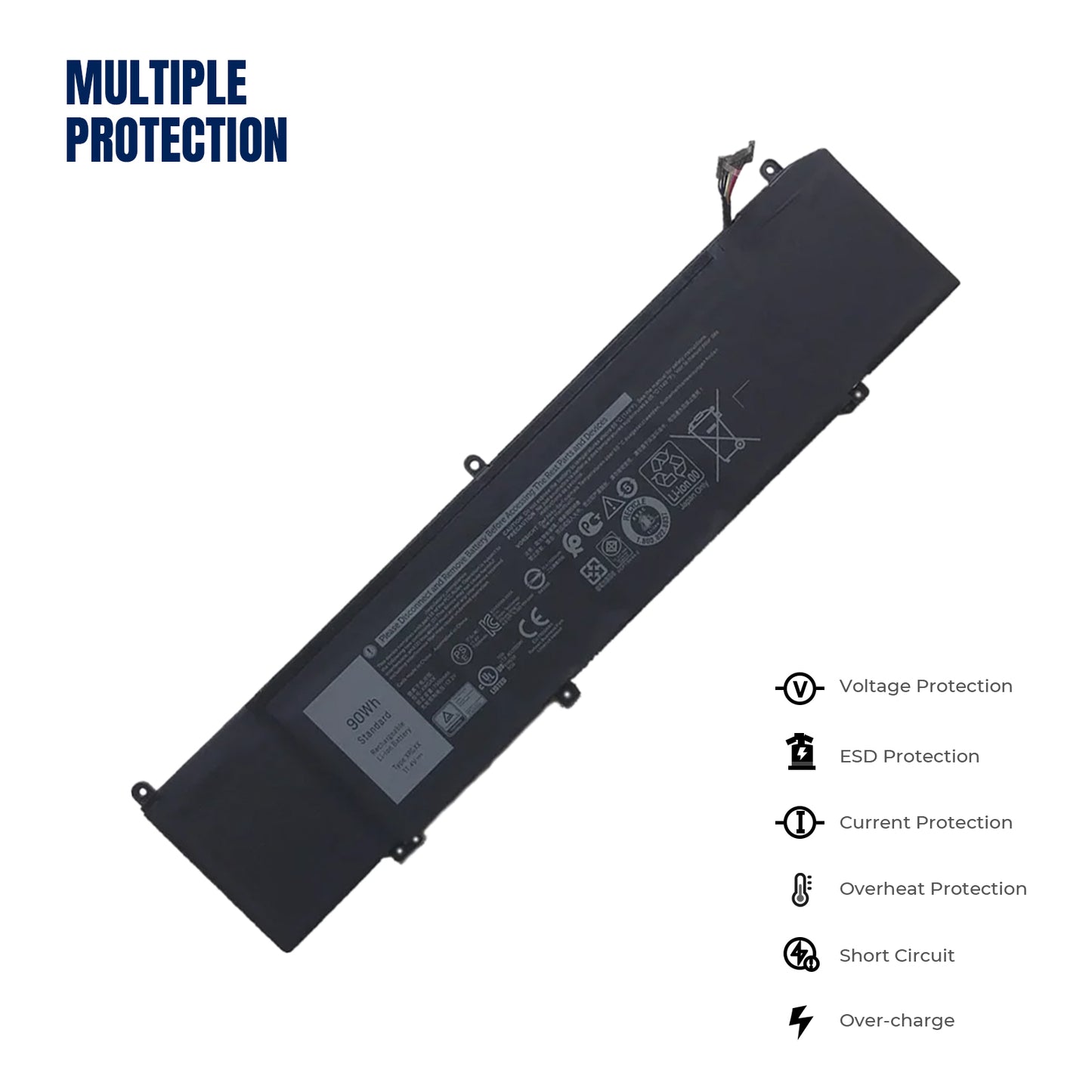 KELESY XRGXX 1F22N Battery For Dell For Alienware 2018 orion M15 M17 R1 P82F P40E P79F P37E Inspiron G5 5590 G7 7590 7790