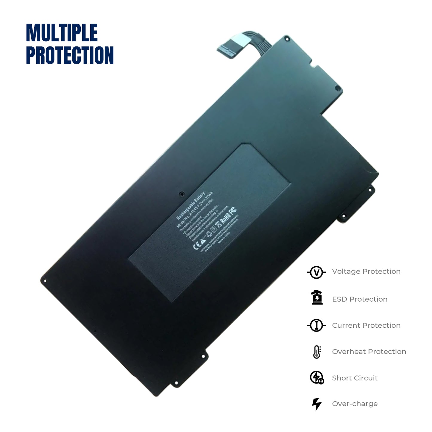 KELESY Батарея A1245 для Apple MacBook Air 13 ", A1237, A1304, MB003, MC233LL/A, MC234CH/A, MC504J/A, MC503J/A