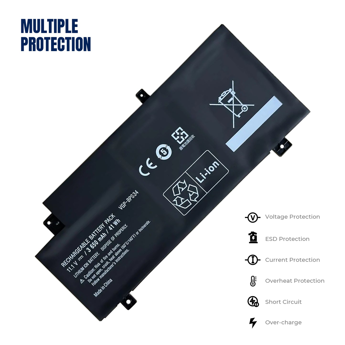 KELESY VGP-BPS34 batería para SONY Vaio Fit 15 SVF15A SVF14A serie SVF15A1ACXB SVF15A1AC XS SVF14A SVF14AC1QU