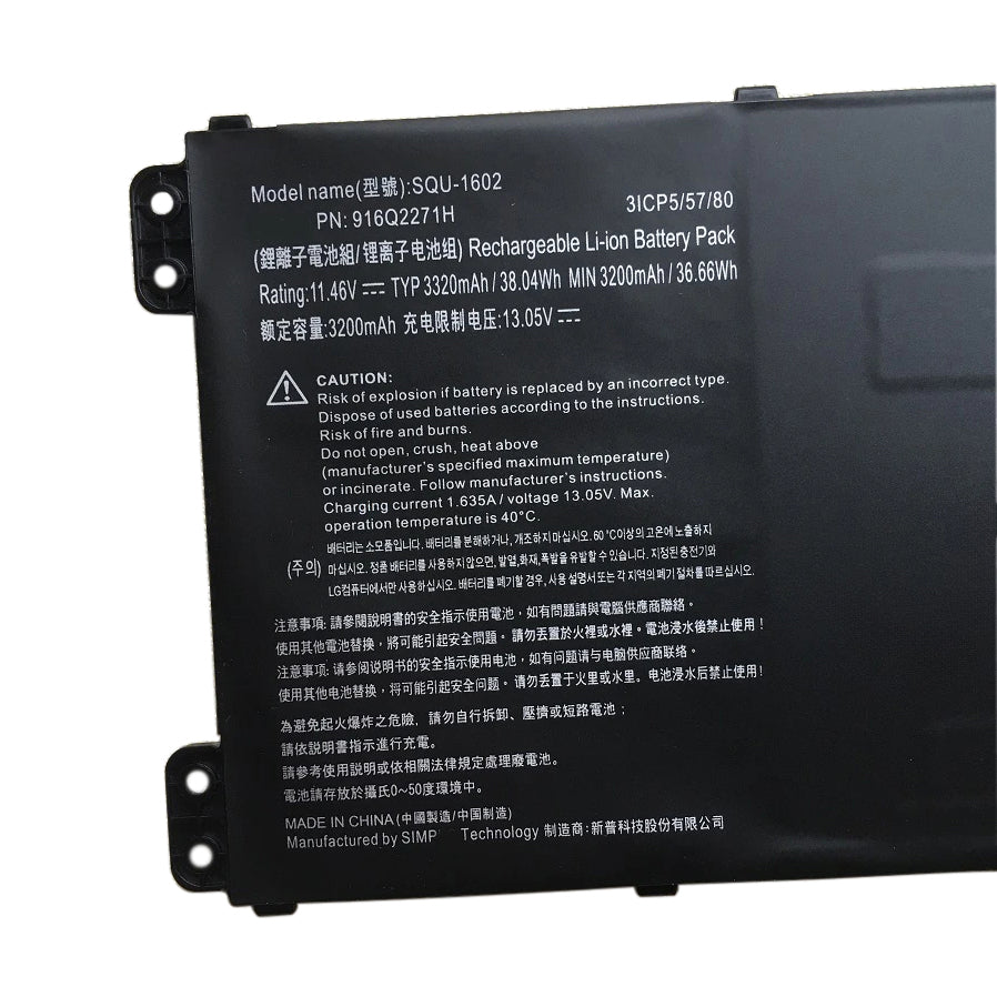 KELESY SQU-1602 1604 Laptop Battery For Acer Hasee X5-CP5D1 CP5E1 CP5S1 CP7S1 CP7D1 916Q2271H QL9S06,For LG 15U480 15U470