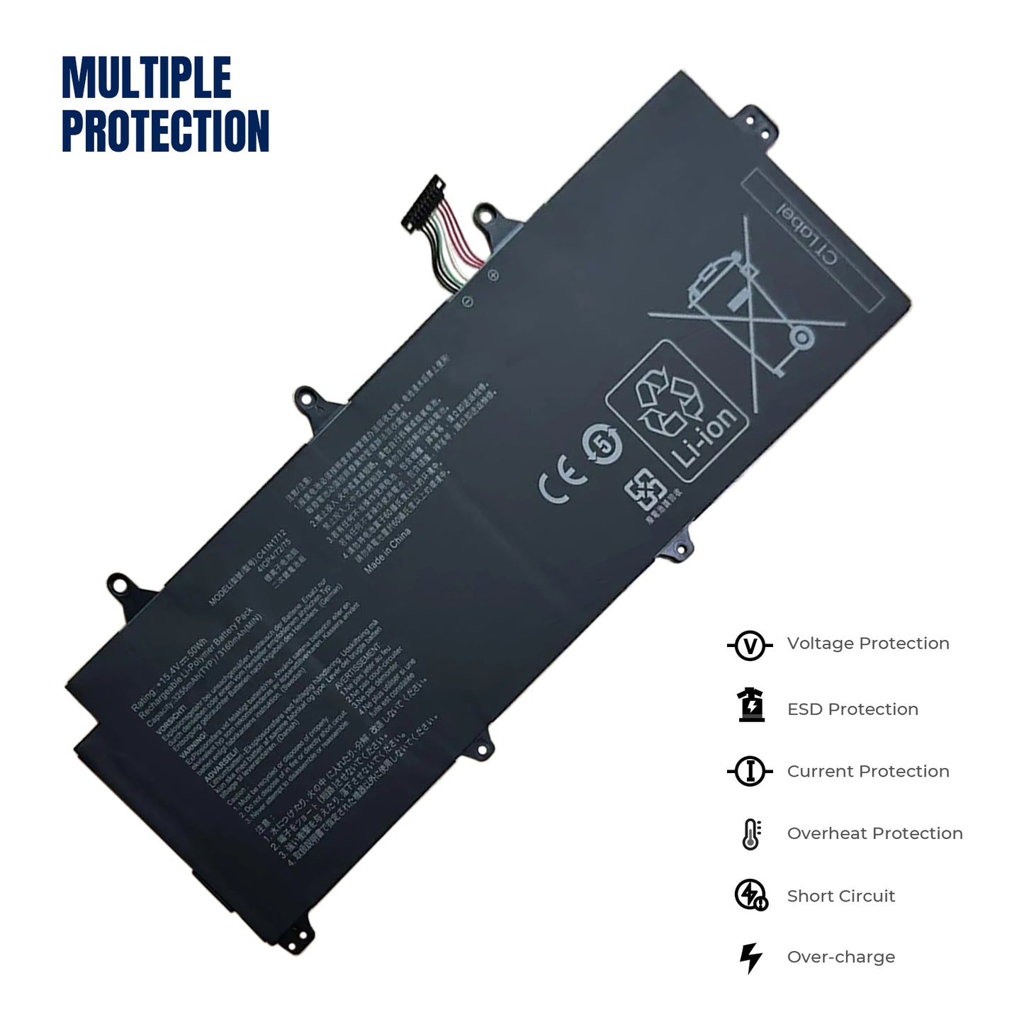 KELESY C41N1712 Laptop Battery For ASUS GX501 GX501Vl GX501GI GX501G GX501GM GX501GS GX501VSK GX501VS-XS710B200-02380100