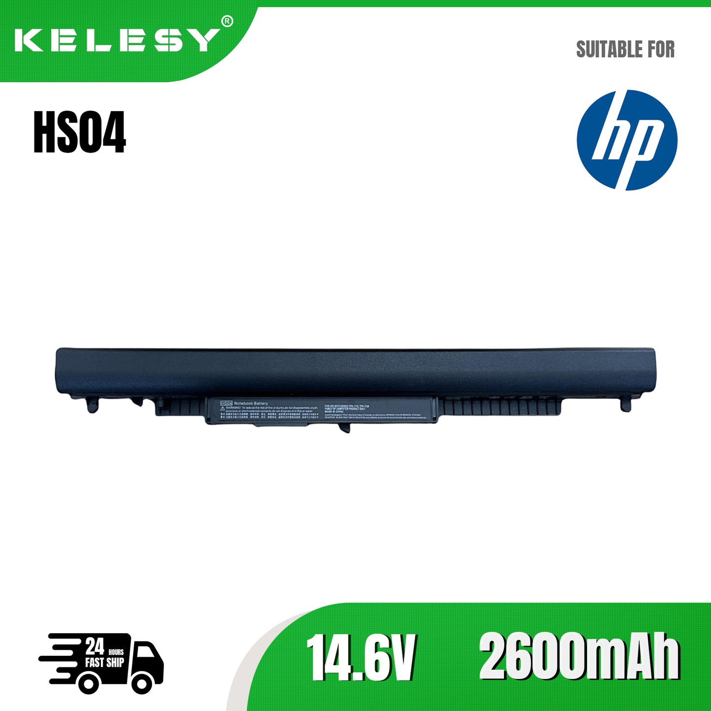 KELESY HS04 HS03 Laptop Battery for HP Fit HSTNN-LB6U HSTNN-LB6V 255 G4 245 G4 807612-421 807956-001 Notebook Laptop PC