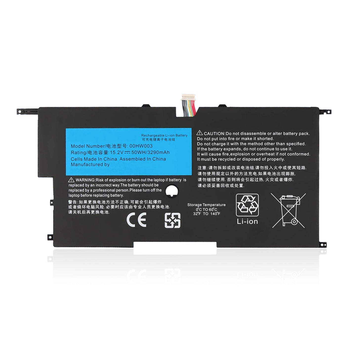 KELESY Batería de ordenador portátil 00HW003 SB10F46440 45N1700 para Lenovo ThinkPad X1 Carbon Gen3 2015 X1 Carbon 2014 Gen2
