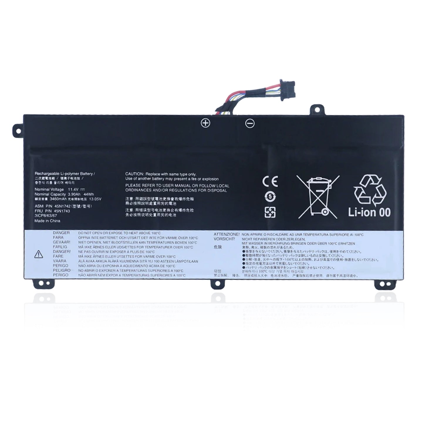 KELESY новый 45N1740 45N1741 45N1742 45N1743 аккумулятор для ноутбука Lenovo ThinkPad T550 T560 W550S 00NY639 SB10K12721 11.4V 44Wh