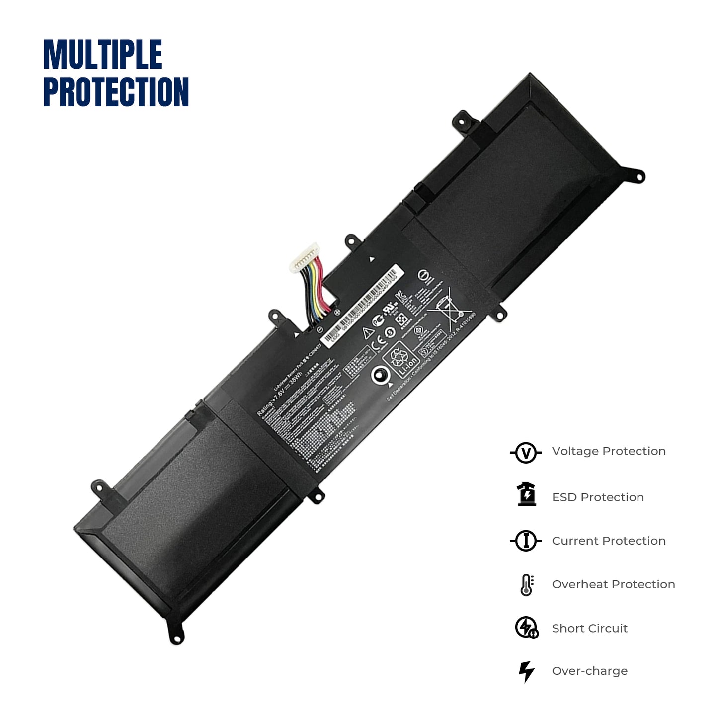 KELESY C21N1423 7.6V 38Wh 4900mAh Laptop Battery For ASUS F302U X302LA X302L R301LA F302LJ R4036H X302LJ Series X302LJ-R4073