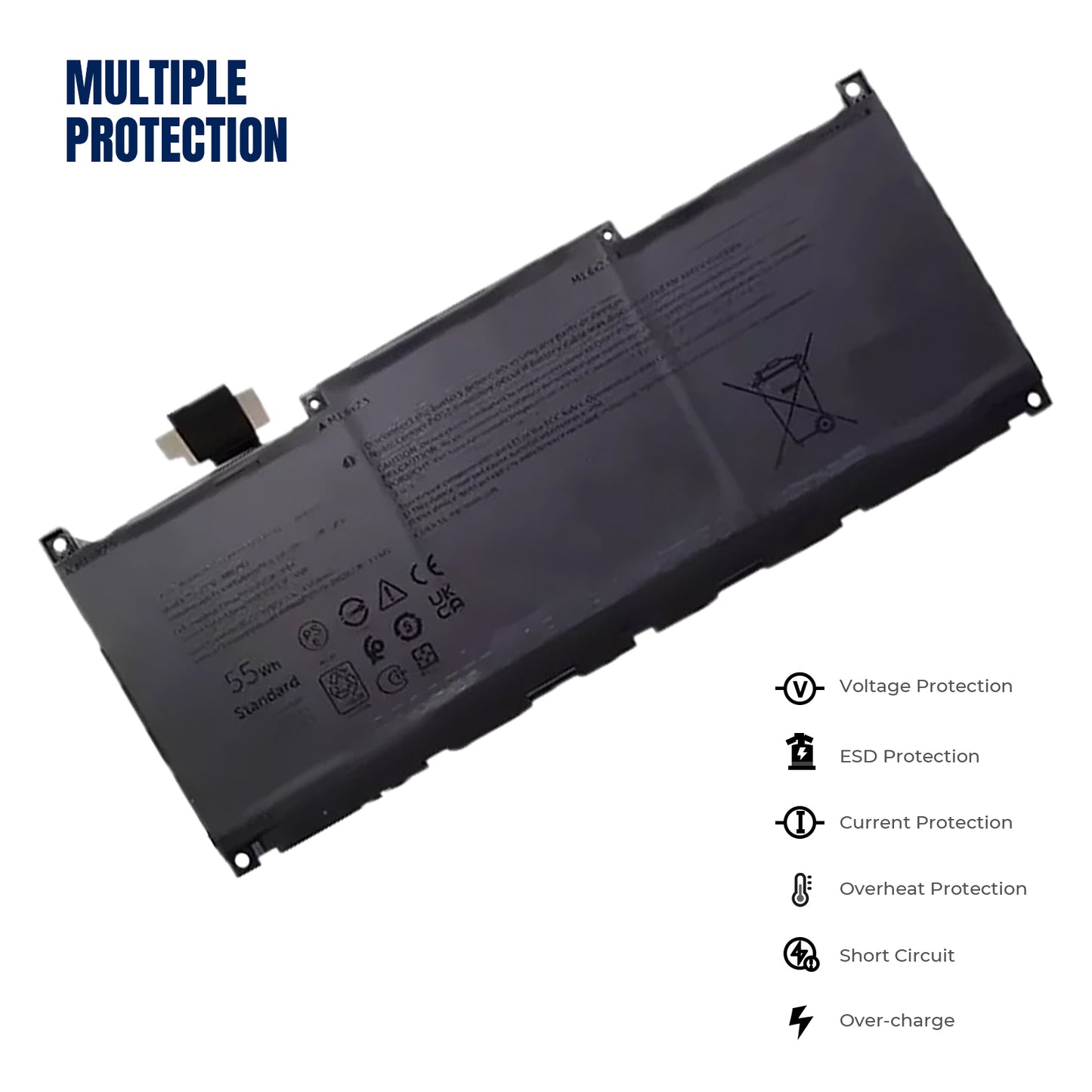 KELESY MN79H Laptop-Batterie Für DELL XPS 13 Plus 9320 Laptop-Batterie Für DELL XPS 13 Plus 9320 i5 93204K MN79H 0J7H5M J7H5M