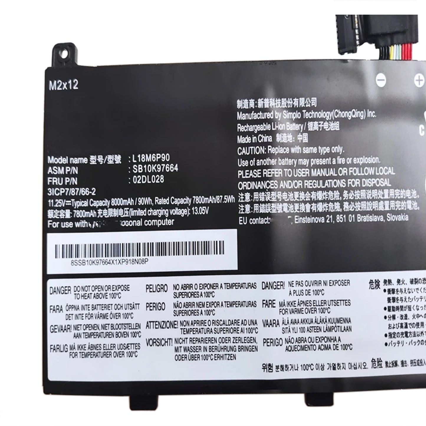 KELESY L18M6P90 Laptop Battery For Lenovo ThinkPad P53 Series Notebook L18C6P90 02DL028 5B10W13901 SB10K97664 11.25V 8000mAh