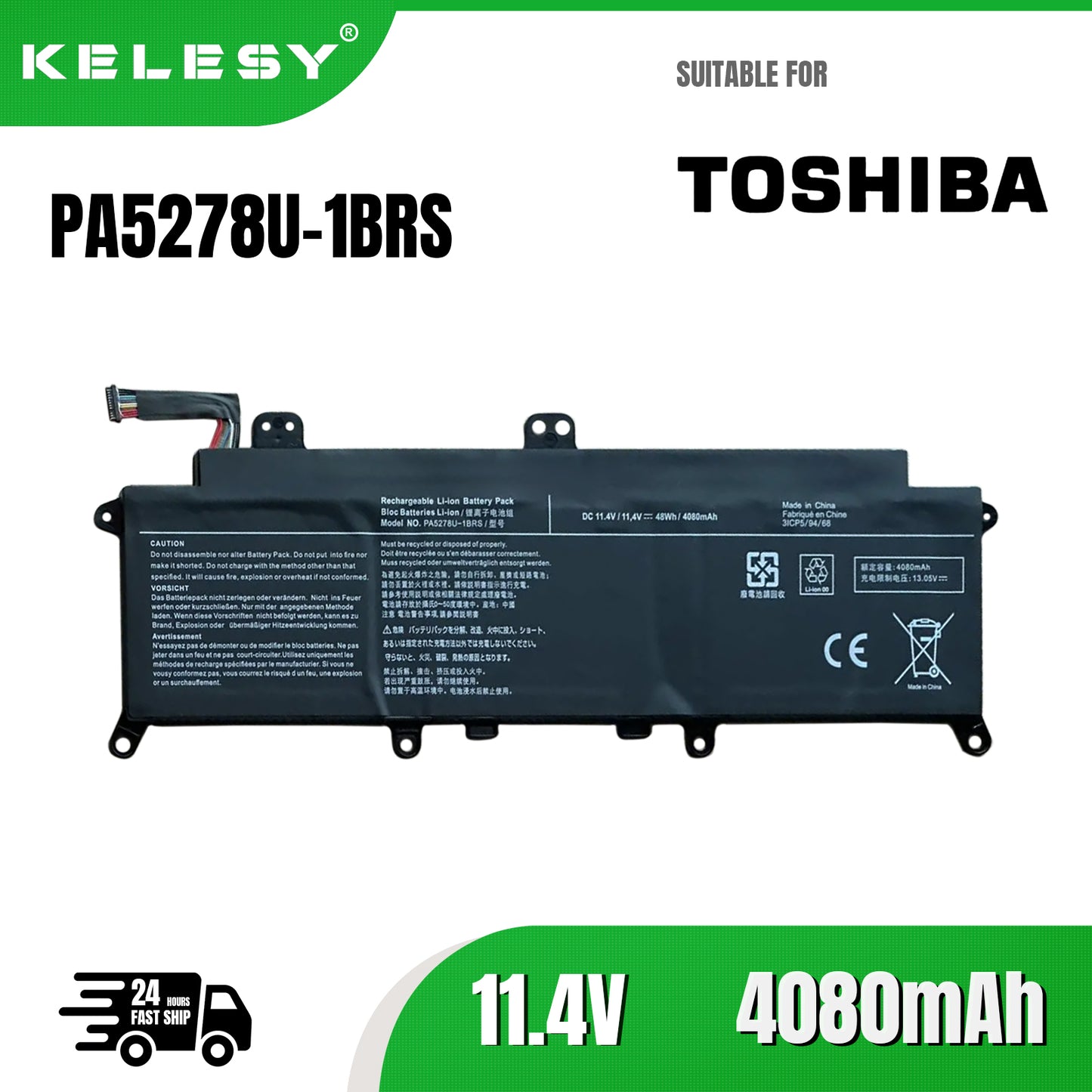 KELESY Batería de ordenador portátil PA5278U-1BRS, para Toshiba Portégé, X30-D-123, X30-E, Tecra, X30-F, X40-D-11F, X40-E, X40-F