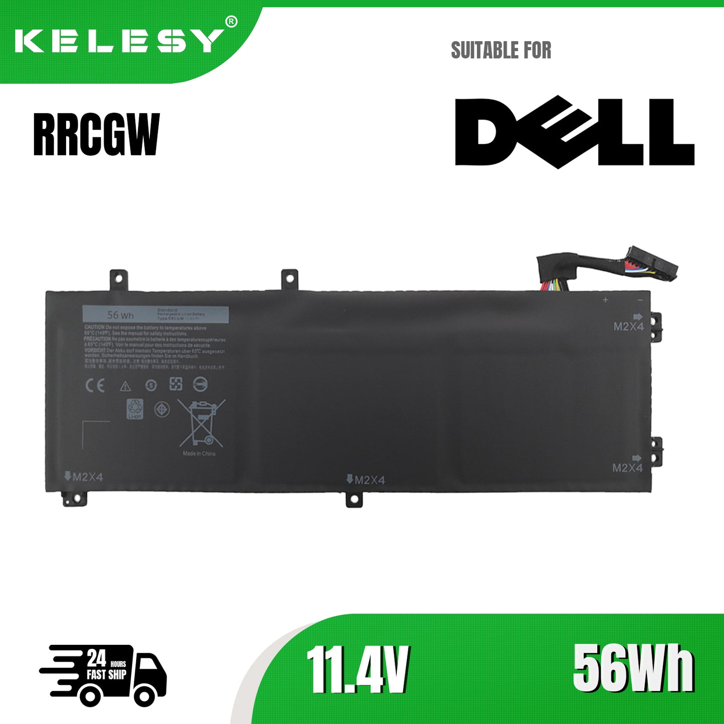 KELESY RRCGW 4GVGH Laptop Battery For Dell XPS 15 9550 Precision 5510 Series M7R96 62MJV Free Tools
