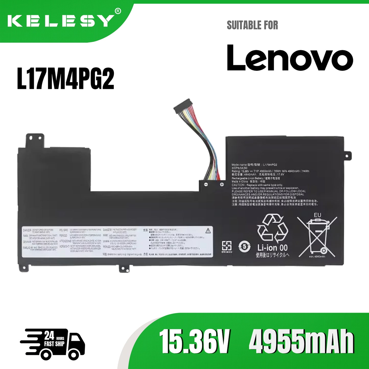 KELESY L17M4PG2 Battery For Lenovo Legion Y730-17ICH Y740-17IRH Y9000K Series L17M4PG2 L17C4PG2 L17L4PG2 L17S4PG2 L18C4PG1