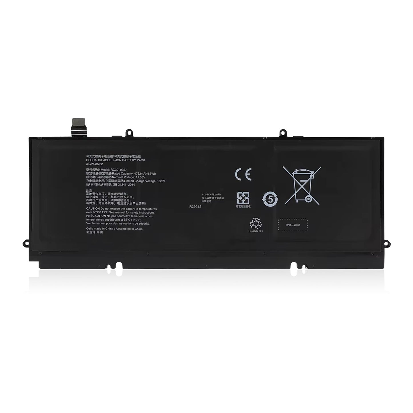 KELESY RC30-0357 Laptop Battery For Razer Book 13 UHD Touch 2020 Book 13 Core I7 Notebook Rechargeable Battery Packs 4762mAh