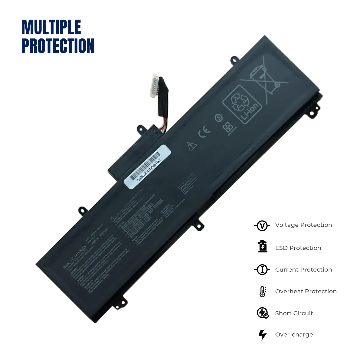 KELESY C41N1837 0B200-03380100 Laptop Battery for ASUS GU502GU GU502GV GU532GU GX502GV GX502GW 15.4V 76Wh