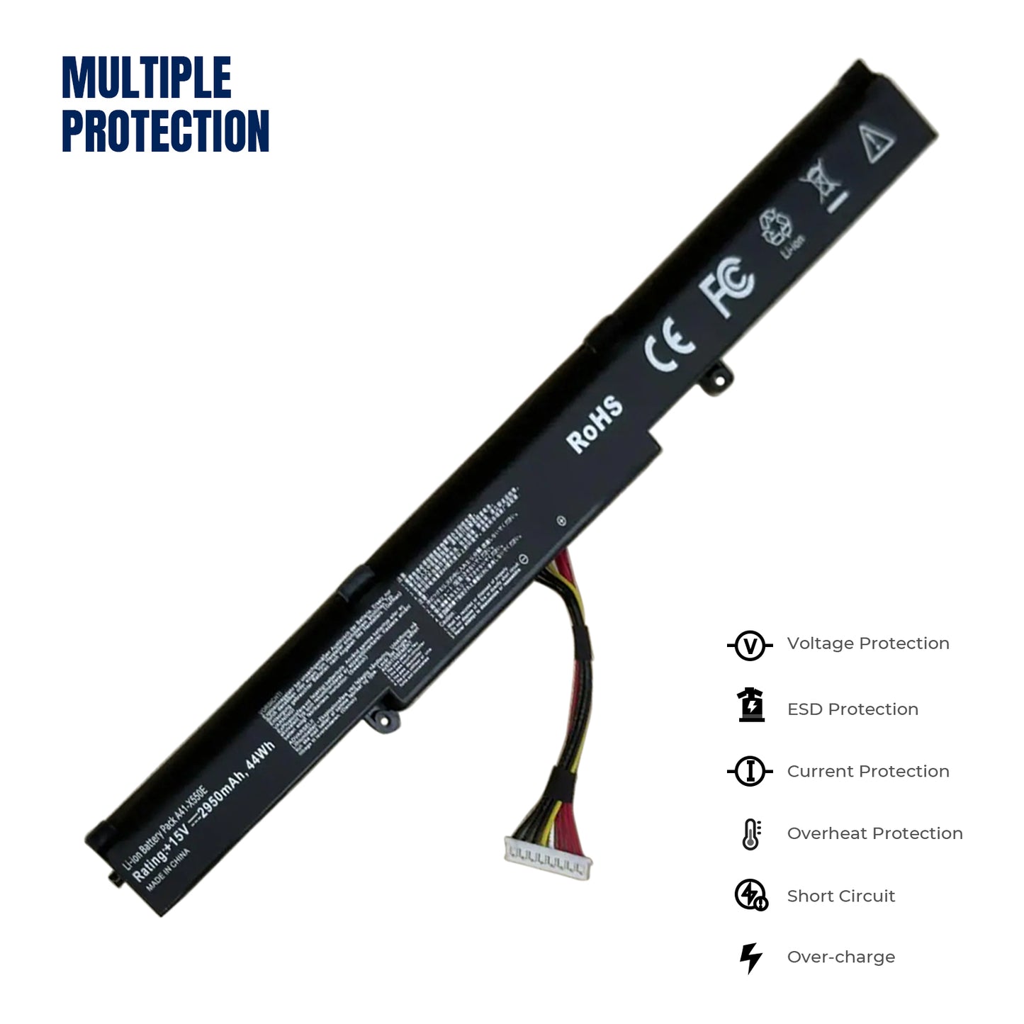 Аккумулятор KELESY A41-X550E для ноутбука ASUS X450 X450E X450J X450JF X751M X751MA X751L X750JA A450J A450JF A450E