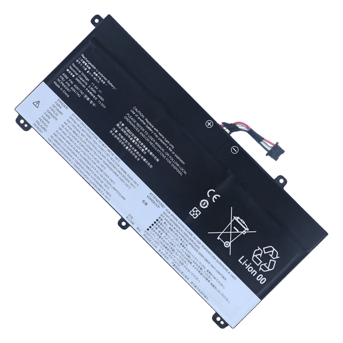KELESY новый 45N1740 45N1741 45N1742 45N1743 аккумулятор для ноутбука Lenovo ThinkPad T550 T560 W550S 00NY639 SB10K12721 11.4V 44Wh