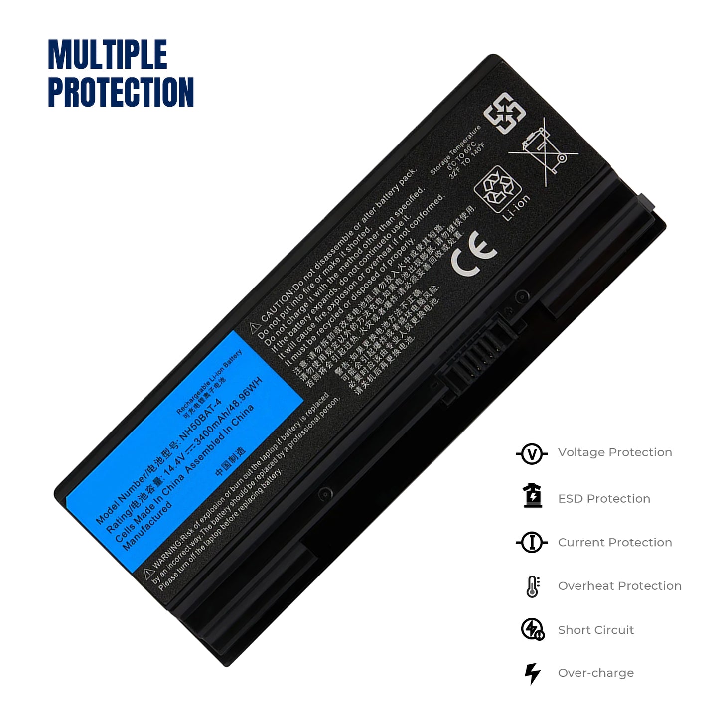 Аккумулятор KELESY NH50BAT-4 для Clevo NH70RAQ NH55EDQ NH50RA NH55RCQ NH58RDQ NH70RHQ NH58RCQ Для machenike T58 Для Sager NP6875