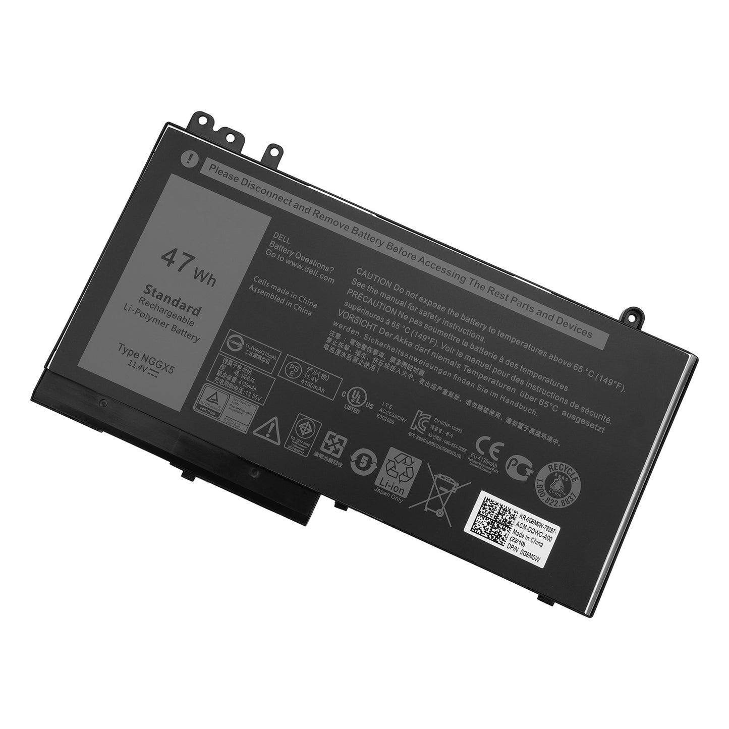 Аккумулятор KELESY NGGX5 для DELL LatitudeE5270 E5470 M3510 E5570 E5550 E5570 JY8D6 954DF 0RDRH9 11.4v 47Wh перезаряжаемый аккумулятор