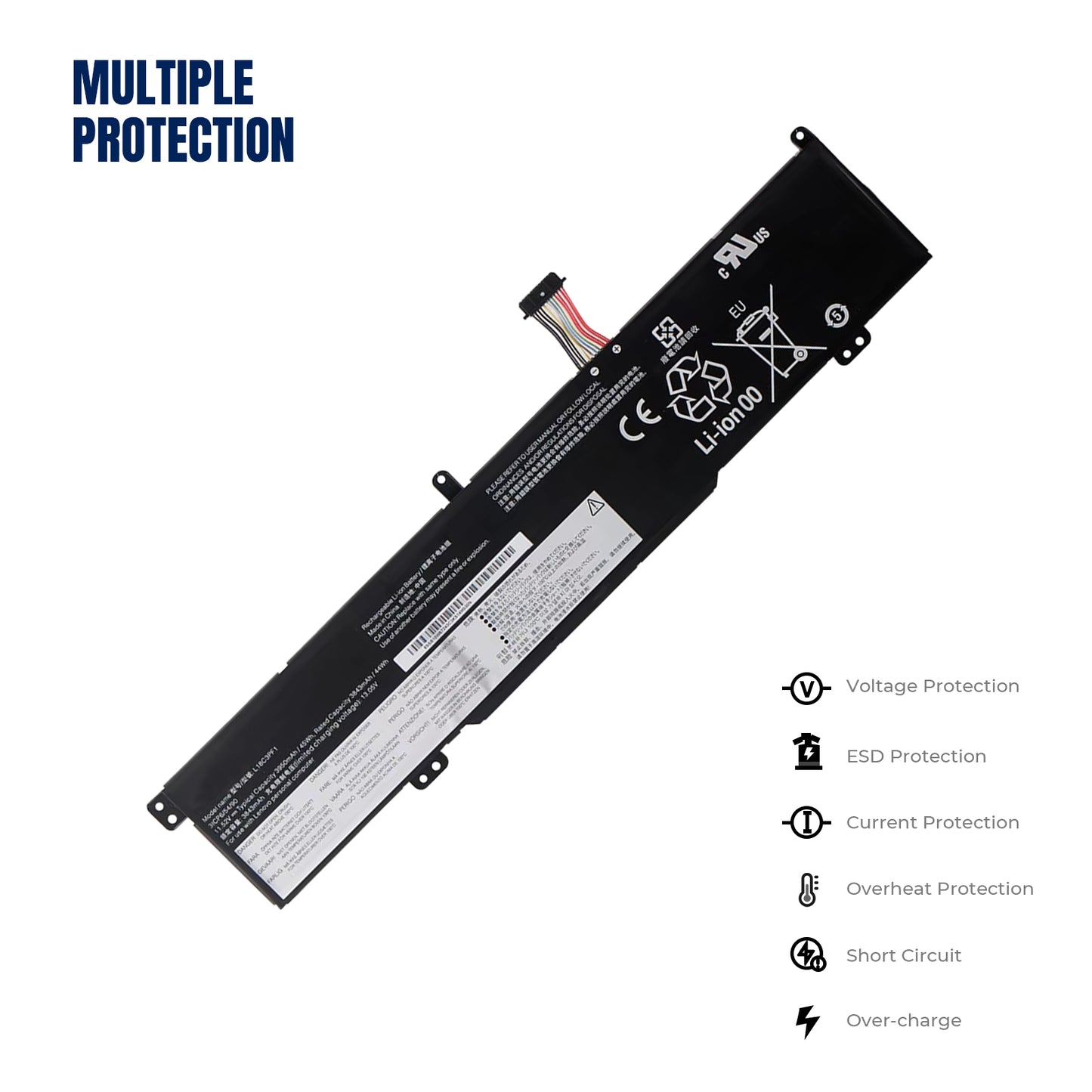KELESY 11.52V 45WH Laptop Battery L18C3PF1 For Lenovo Ideapad L340 Gaming L340-15IRH L340-17IRH L18M3PF1