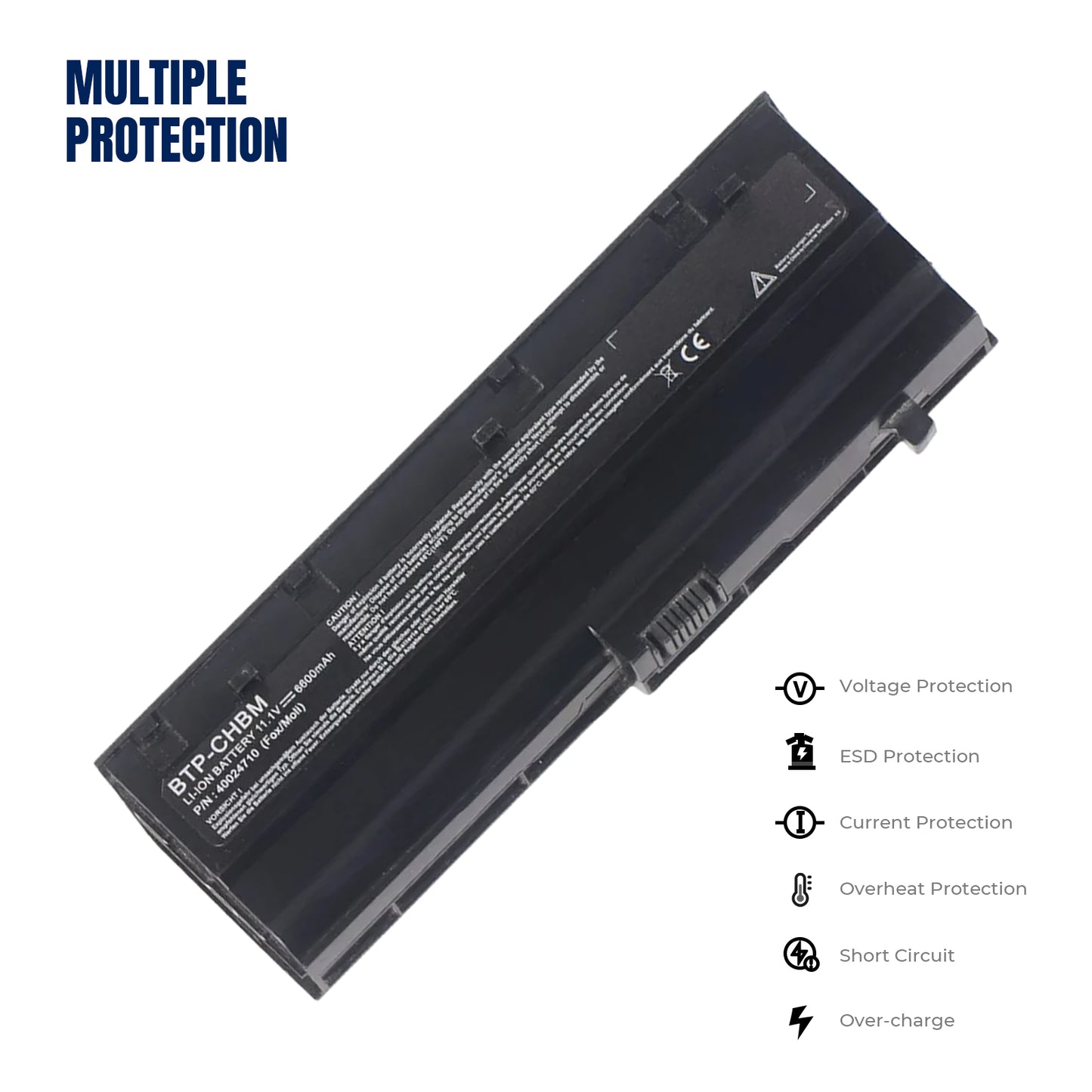 KELESY batería BTP-CHBM para portátil Medion BTP-CHBM, 11,1 V, 6600mAh, 2 años de garantía gratis