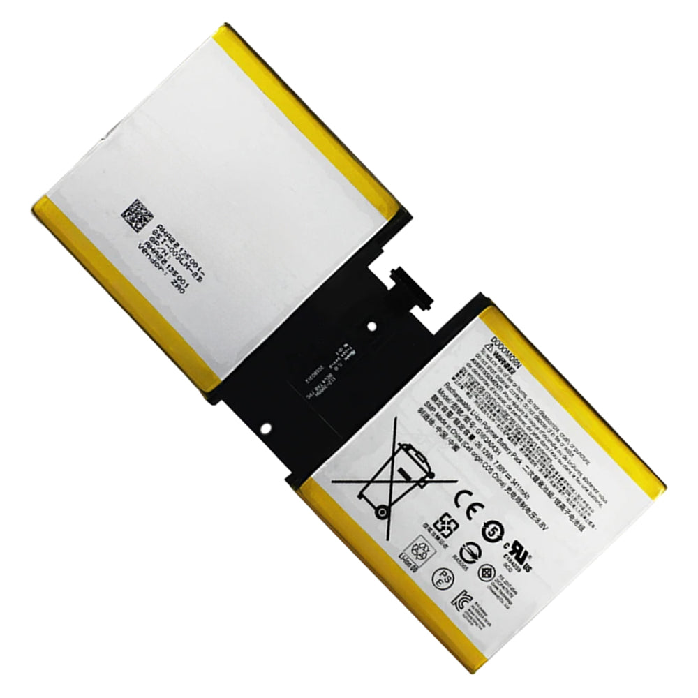 KELESY New G16QA043H 2ICP4/76/76 Laptop Battery For Microsoft Surface Go 1824 4415Y Tablet PC 26.12Wh 3411mAh 7.66V