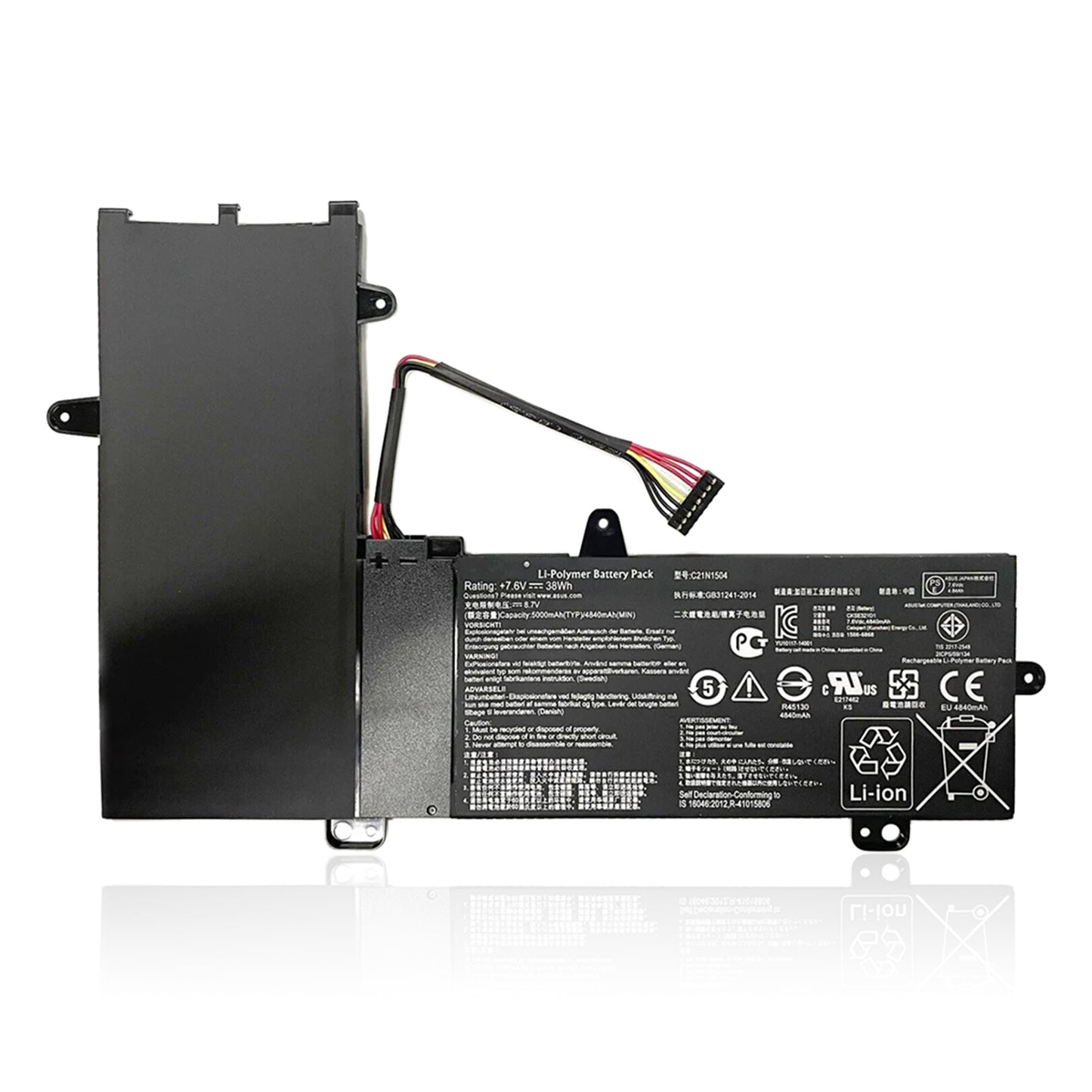 KELESY C21N1504 B21N1504 Laptop Battery for ASUS Transformer Book Flip TP200S TP200SA E205SA TP200SA3050 EeeBook 7.6V 38Wh