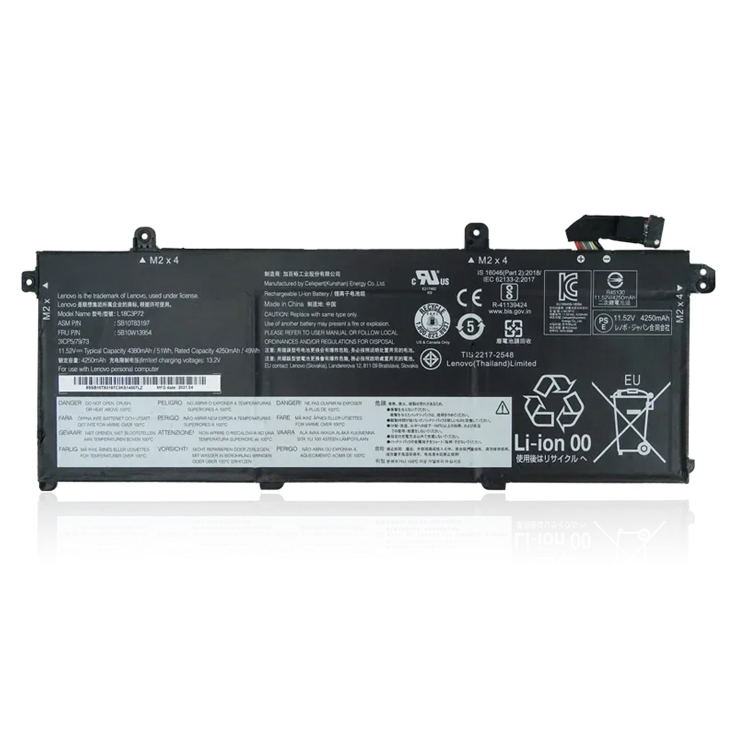 KELESY New L18C3P72 Battery For Lenovo ThinkPad T490 T495 P43S P14s 1st Gen L18C3P71 L18L3P73 L18M3P74 L18M4P73 L18M4P74