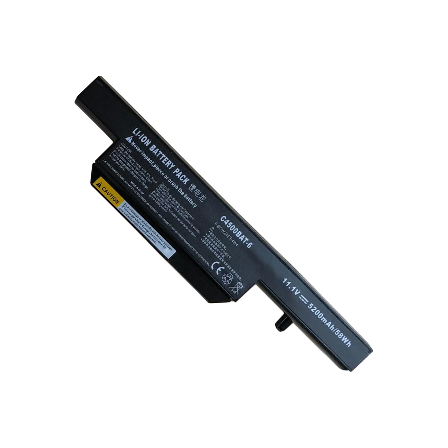 KELESY Batería Para Clevo C4500BAT-6 6-87-W24ES-4W4 B4100M C4500 C4500Q C4500BAT-6 6-87-C480S-4P4 C4500BAT 6 KB15030 W150ER