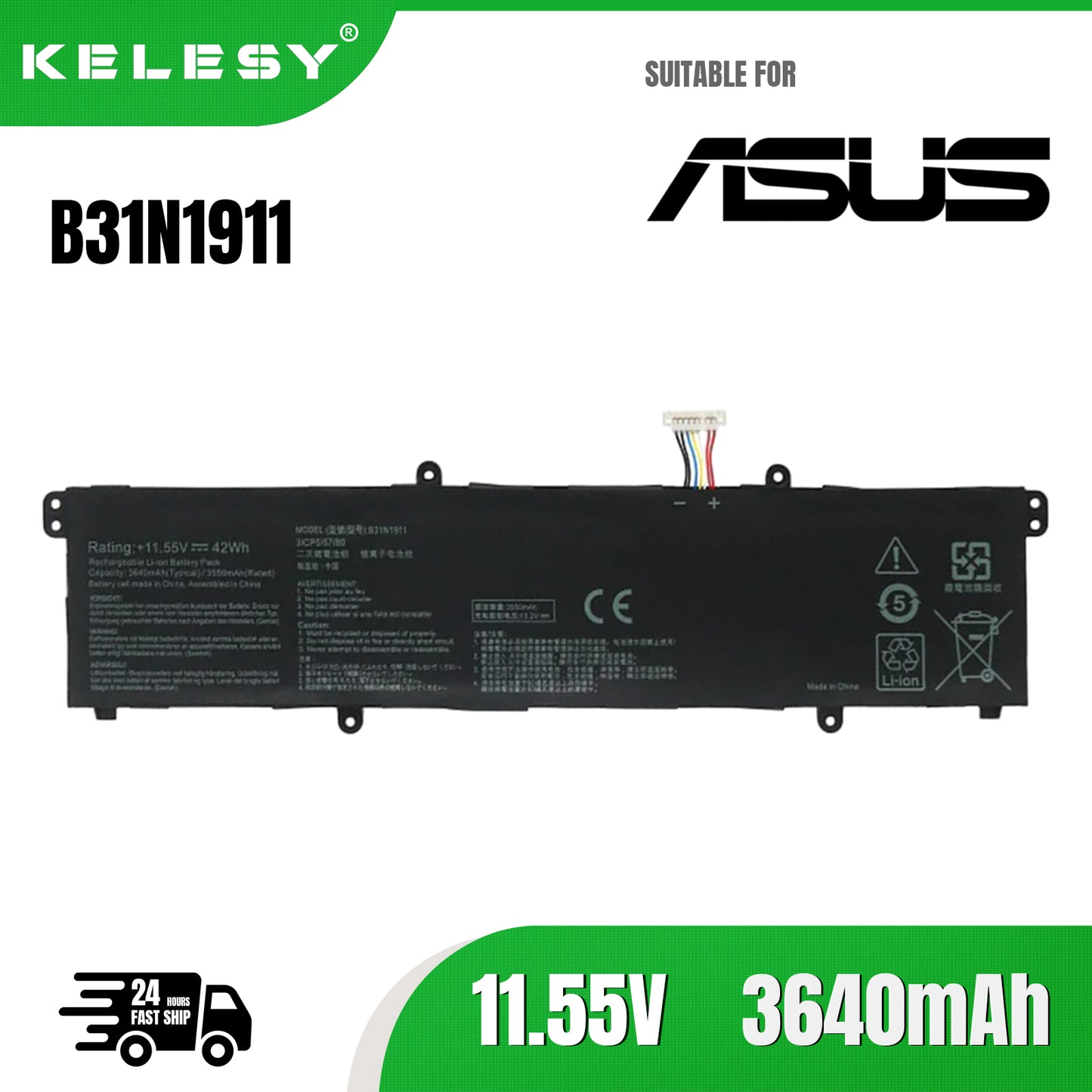 KELESY B31N1911 Batterie Für ASUS VivoBook Flip 14 TM420IA TP470EA M413DA M413DA-EK162T M413DA-EK007T X421DA X421EA C31N1911