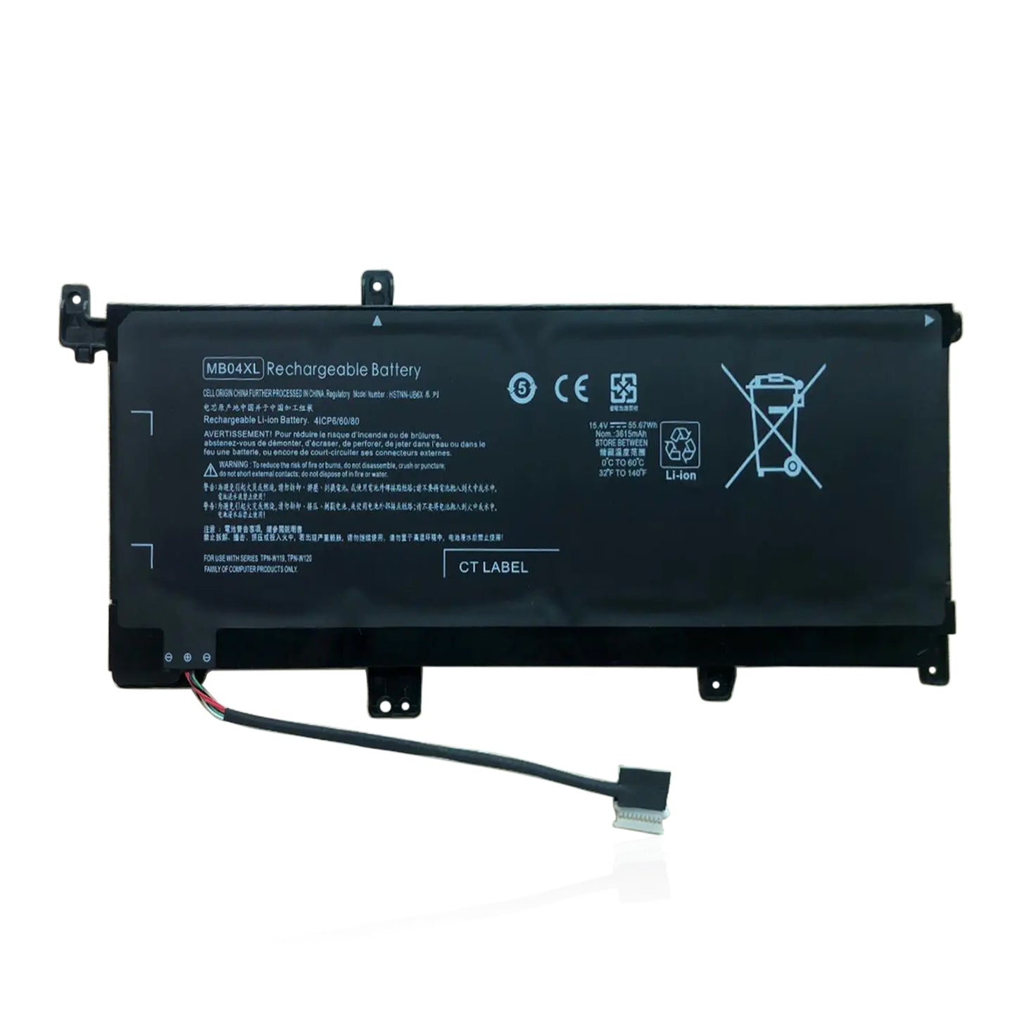 KELESY 55.67WH MB04XL Laptop Battery For HP Envy X360 Series 15-AQ103NO 15-AR000ND 15-AQ002NX TPN-W119 HSTNN-UB6X 3615mAh