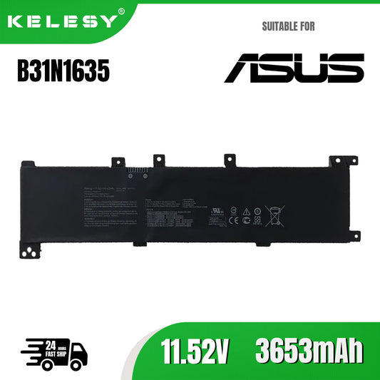 KELESY Nueva batería de ordenador portátil B31N1635 para ASUS VivoBook Pro 17 A705U N705U A705UA X705U X705UA X705UB X705UF