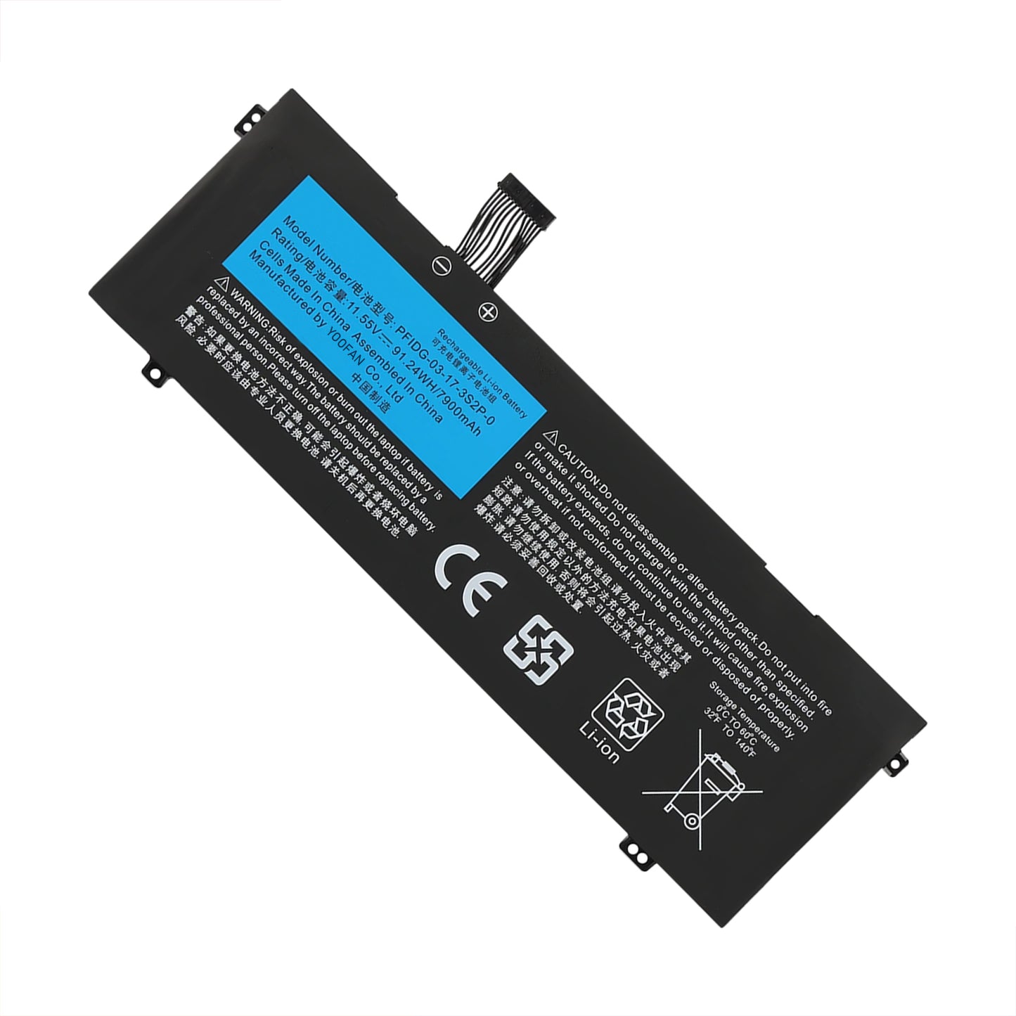 KELESY Batería de PFIDG-03-17-3S2P-0 para ordenador portátil, pila para Getac S2 UMI Air S1 Plus, para MECHREVO Code 01 Air II